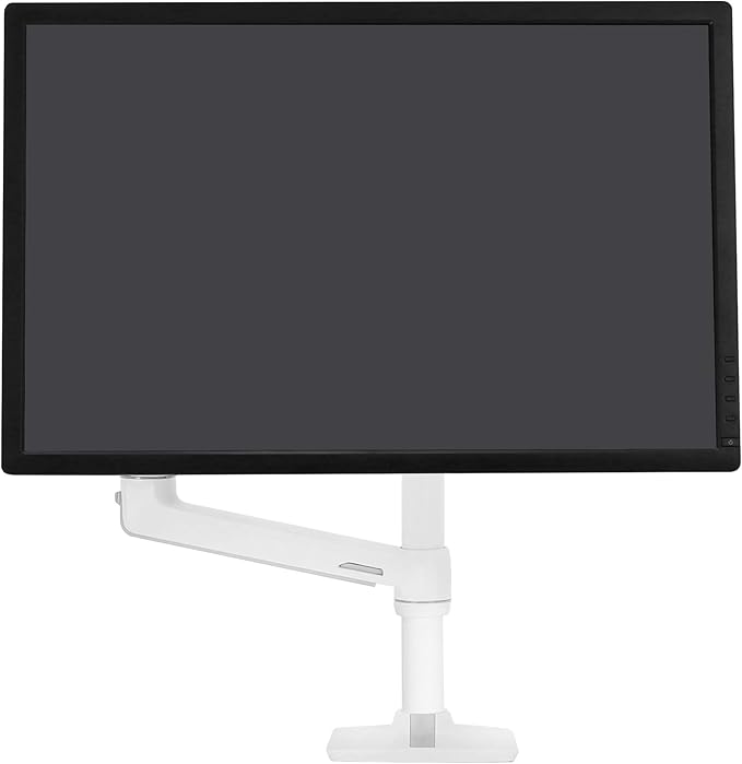 Ergotron – LX Monitor Arm, Single Monitor Desk Mount – fits Flat Curved Ultrawide Computer Monitors up to 34 Inches, 7 to 25 lbs, VESA 75x75mm or 100x100mm – Tall Pole, White