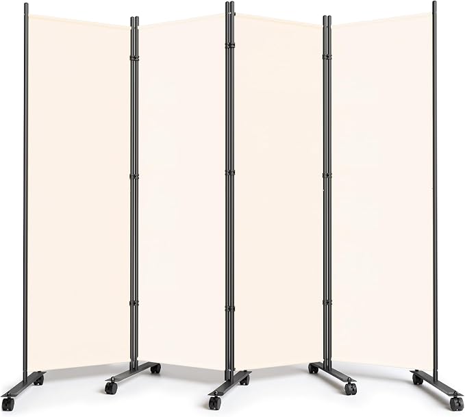 SUNALLY Room Divider Privacy Screens, 4 Panels Dividers - Image 8