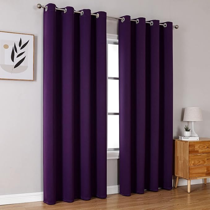 ChrisDowa Blackout Curtains for Bedroom and Living Room 102 Inches Long | 2 - Image 6
