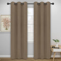 Easy-Going Thermal Grommet Blackout Curtains, 2 Panels 42x95 in, Camel | by Easy-Going