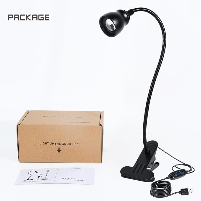 Zoomable Clip on Light, Clamp Reading Light - Image 9
