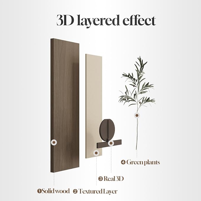 Modern Neutral 3D Textured Long Narrow Vertical Wall Art - Image 7
