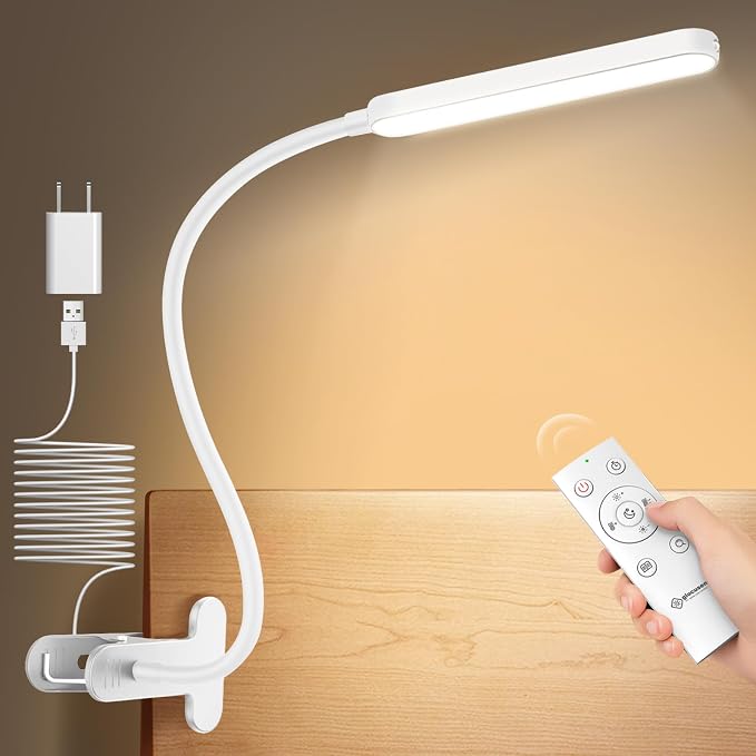 Glocusent 38 LED Clip On Light, 5W Eye Caring Book Lights by GLOCUSENT