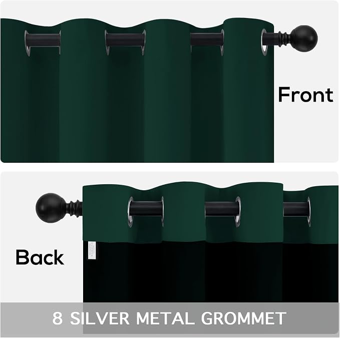 Yakamok Pine Tree Green Blackout Curtains 63" Long - Image 6