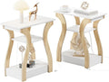 FROMJBEST End Tables Living Room Set of 2 by FROMJBEST