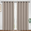 COSVIYA Grommet Room Darkening Natural Curtains 84 inch Long by COSVIYA