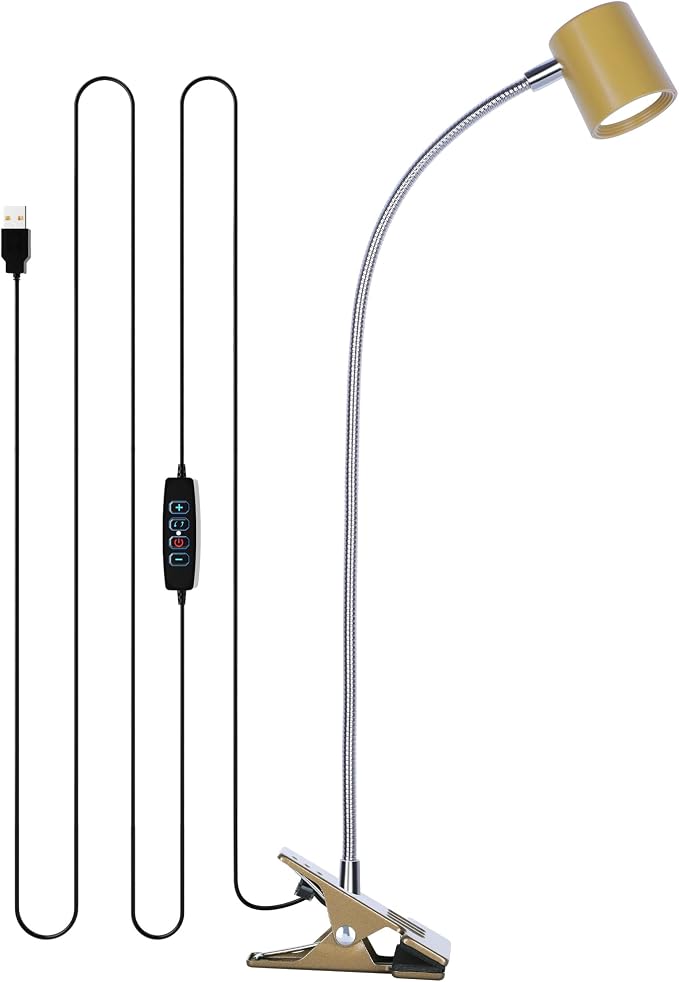 Dott Arts Desk Lamp, USB Clip On Light by DottArts