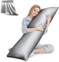 Body Pillow with Satin Pillowcase, Body Pillow by HUXMEYSON