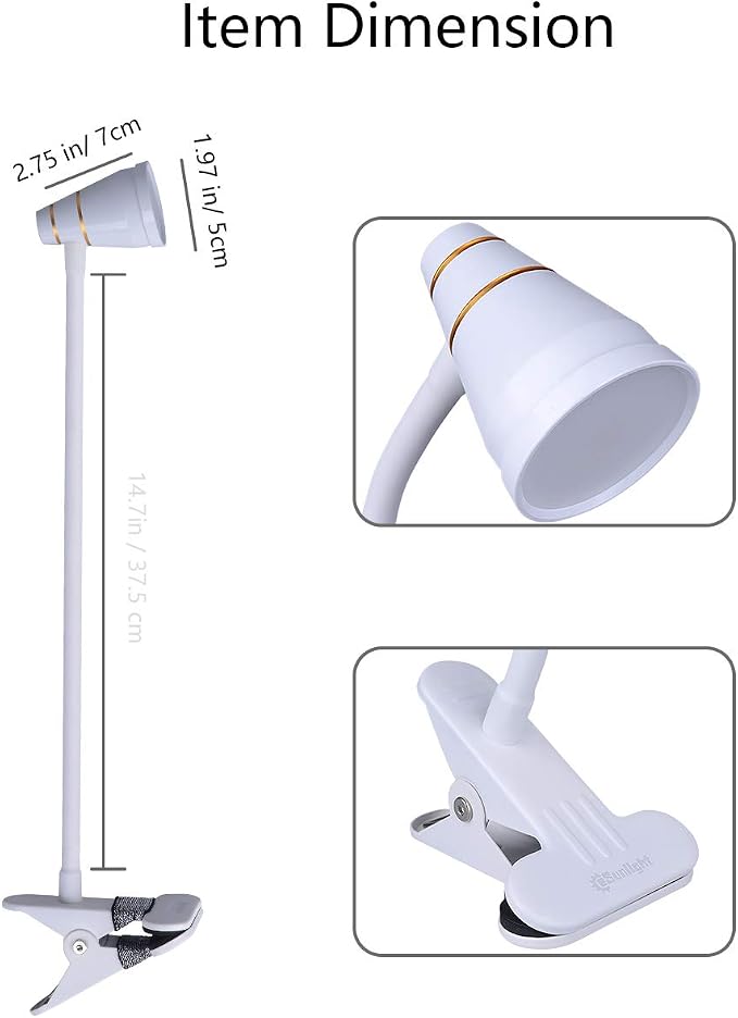 LED Clip Desk Lamp, Headboard Light - Image 5