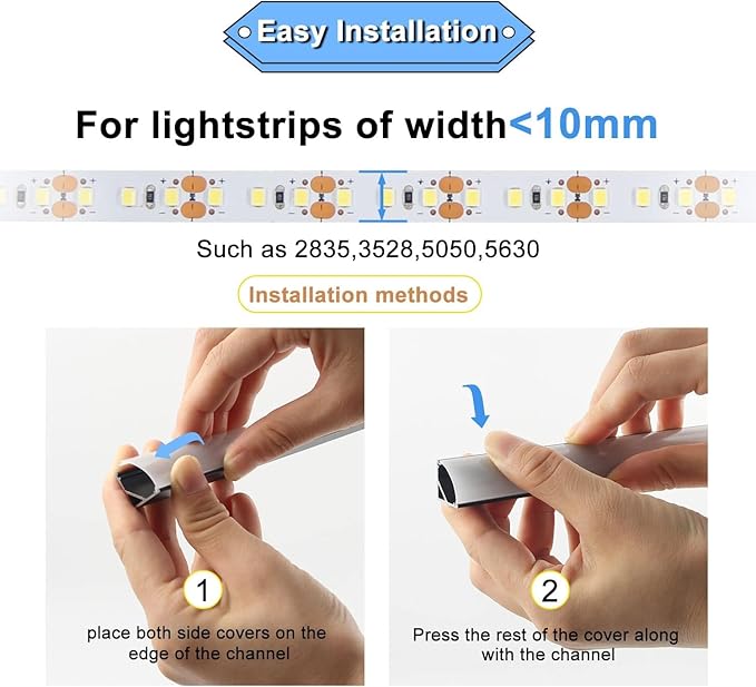 VST 20pack 3.3ft LED Channel, V Shape Led Diffuser Channel, LED Aluminum Channel System with Milky Cover, End Caps and Mounting Clips, Aluminum Profile for LED Strip Light Very Easy Installation