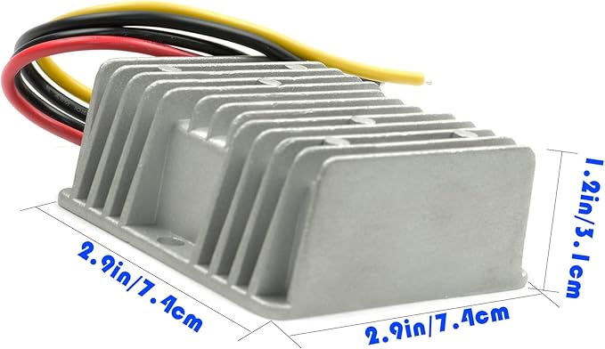 MGGi DC 12V-24V 15A 360W Voltage Booster, DC Boost Converter, Regulator Power Supply, Waterproof for Vehicle, Boat, Electric Bike