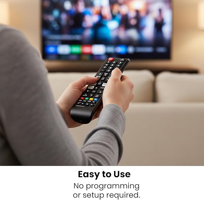 (Pack of 3) Replacement for Samsung TV Remote Control, Universal Compatible with All Samsung LCD LED HDTV 3D Smart TVs