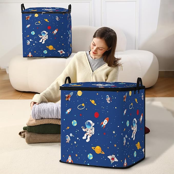 2pcs blanket storage bag for under bed, closet organizers 95L | clothing - Image 5