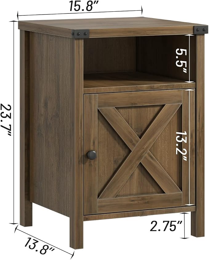 Farmhouse End Table, Nightstand - Image 3