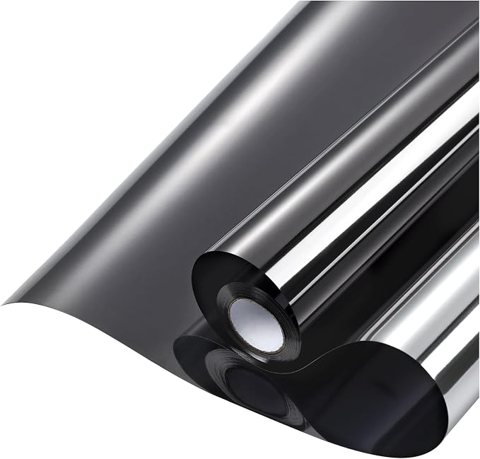 rabbitgoo Window Privacy Film One Way, 23.6" x 157.4", Heat Sun Blocking Anti by rabbitgoo