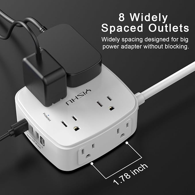 20 Ft Surge Protector Power Strip - Image 5