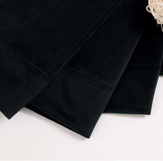 BGment 63 Inch Black Out Thick Velvet Curtains - Image 6
