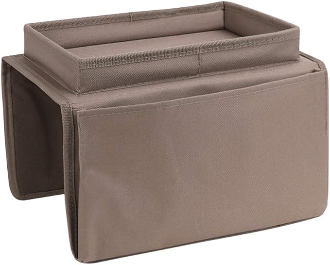 Brown Classic Functional Sofa Caddy Bedside Organizer - Image 5