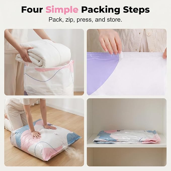 2026 New Vacuum Storage Bags for Home Clothes Compression Space Saver Bags - Image 2