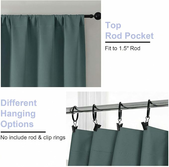 Simplebrand Blackout Extra 10ft Curtains - Image 4