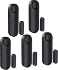 AKOYU 5-Pack Window Alarms for Home Security, 120dB Door and Window Open Sensor Chime for Kid Safety, Pool Safety, Sliding Door, DIY Protection, Easy Installation,Ideal for Home,Garage,Apartment,Black