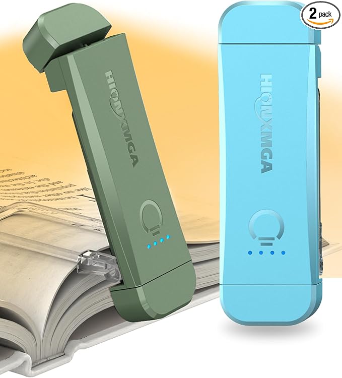 HIONXMGA 2-Pack, Rechargeable Book Lights by HIONXMGA