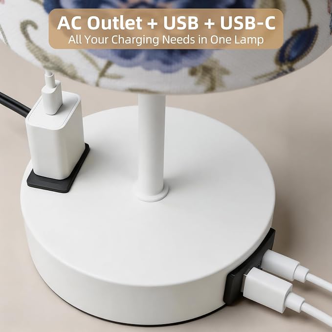 Table Lamp for Nightstand, High-Sensitivity Touch, 3-Level Dimmable Bedside Lamp - Image 2