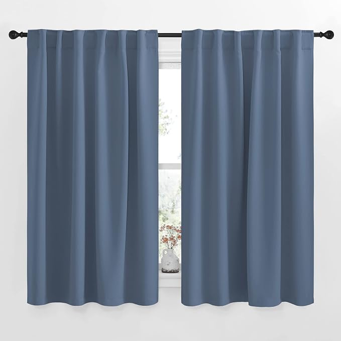 NICETOWN Kitchen Window Curtains, Privacy Short Drapes by NICETOWN