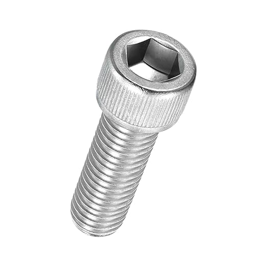Kozelo 4pcs Socket Head Cap Screws - [M12-1.75 x 35mm] 304 Stainless Steel Allen Socket Drive for Electrical Motor 3D Printing Fan Engine Replacement Use, Silver