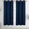 Diraysid Navy Blue Grommet Blackout Curtains by Diraysid%2C+refresh+your+life