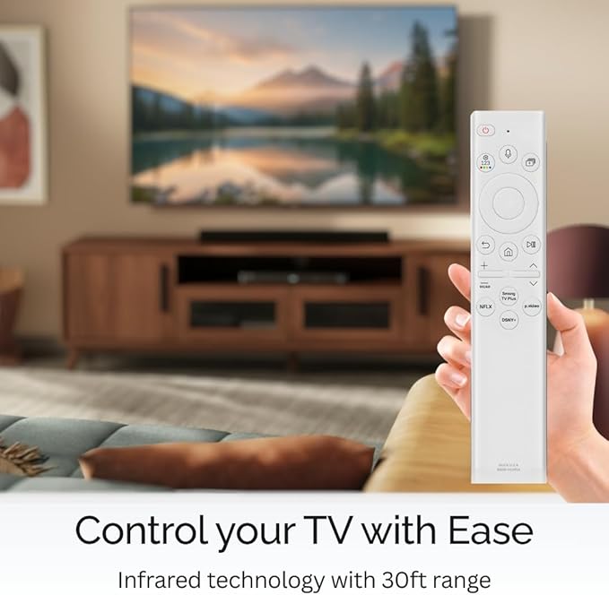 2 Pack BN59-01391A Samsung TV Remote Control Replacement for Smart TV - Easy Setup, Universal Bluetooth/IR Voice Remote, Solarcell - Works with Samsung QLED, Frame, Crystal UHD, 4K, & LED Smart TVs