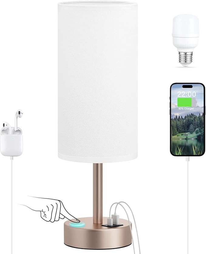 Dicoool Bedside Table Lamp for Bedroom by DicooolDirect