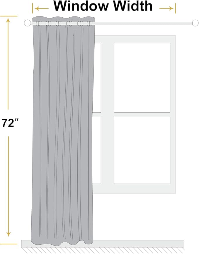 ChrisDowa 100% Blackout Terracotta Solid Curtains 72 Inches Long 2 Panels for Bedroom Living Room,Farmhouse Room Darkening Thermal Insulated Soundproof Grommet Top Window Treatment Drapes,52x72