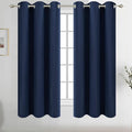 Diraysid Navy Blue Grommet Blackout Curtains by Diraysid%2C+refresh+your+life
