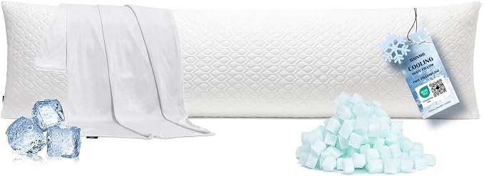 Extra Long Body Pillow Memory Foam 180x50cm – Firm King Size Body Pillows by RainmrBedding