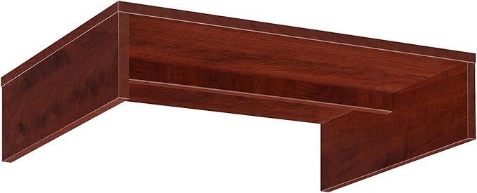 Convenience Concepts Designs2Go Small TV Riser 23.75", for TVs up to 26" - Contemporary TV or Computer Riser for Living Room, Modern Office, Den, Cherry