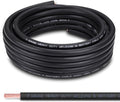 Shirbly 2 Gauge Battery Cable,30FT Black 2 AWG Pure Copper Wire Welding Cable, for Automotive, Battery, Solar and Generator, Standard USA OFC Wire