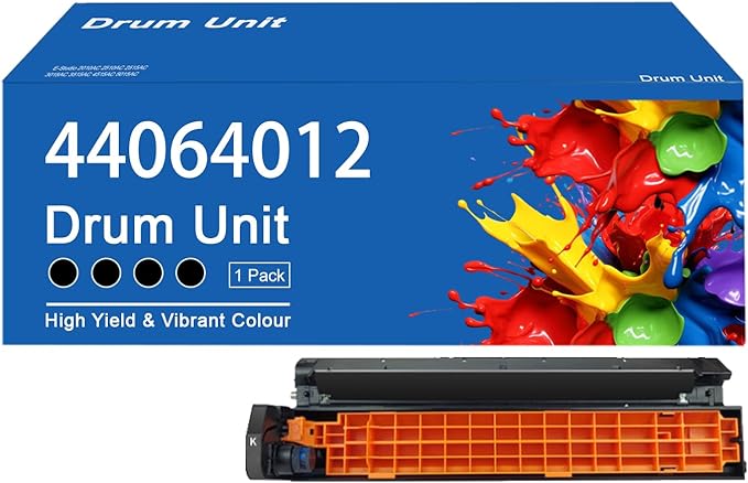 AENERN C810/C830 Drum Unit Compatible for OKI 44064012 44064011 44064010 44064009 Imaging Drum Work for OKI C810 C810n C810dn C810cdtn C830 C830n C830dn C830cdtn Printer 1 Black