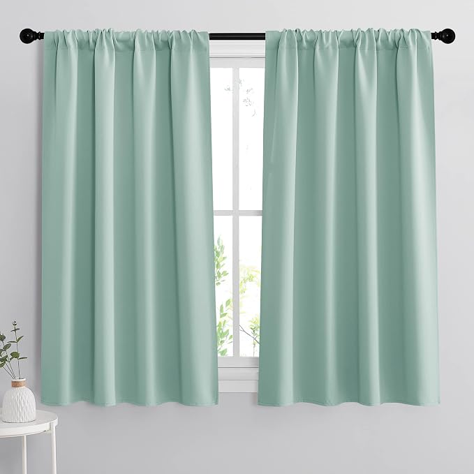 RYB HOME Small Window Curtains 45 inches Length by RYBHOME