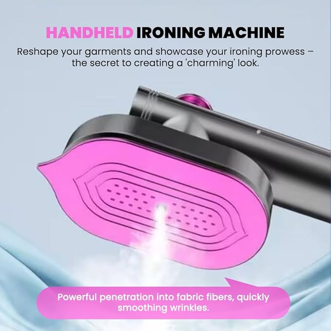 Saker Mini Steam Iron 2026|Portable Handheld Garment SteamerCompact Home Travel Steam Iron with Powerful Fast Heat-Up for Clothes,Curtains,Fabrics (1 PACK)