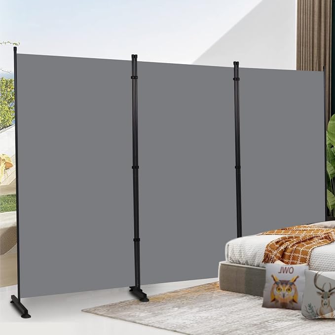 3 Panel Folding Room Divider, Indoor Privacy Screen Space Separator | 6ft by YASRKML