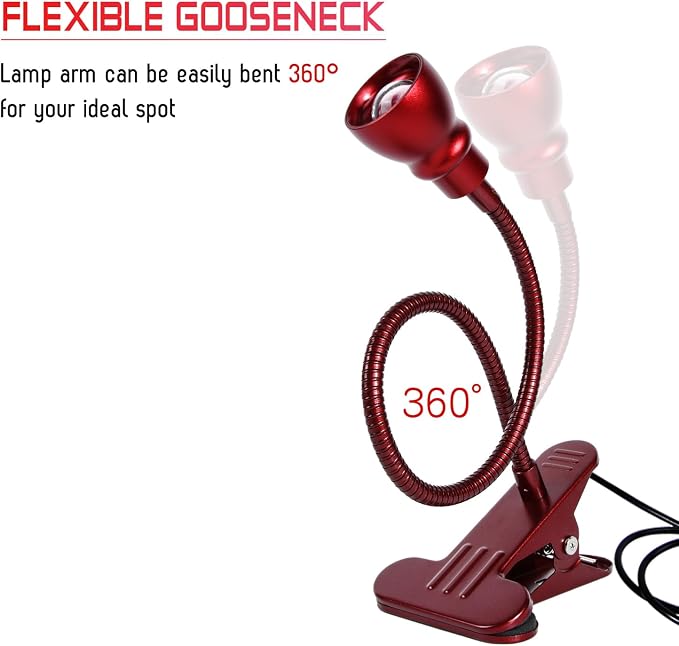 Zoomable Clip on Light, Clamp Reading Light - Image 6