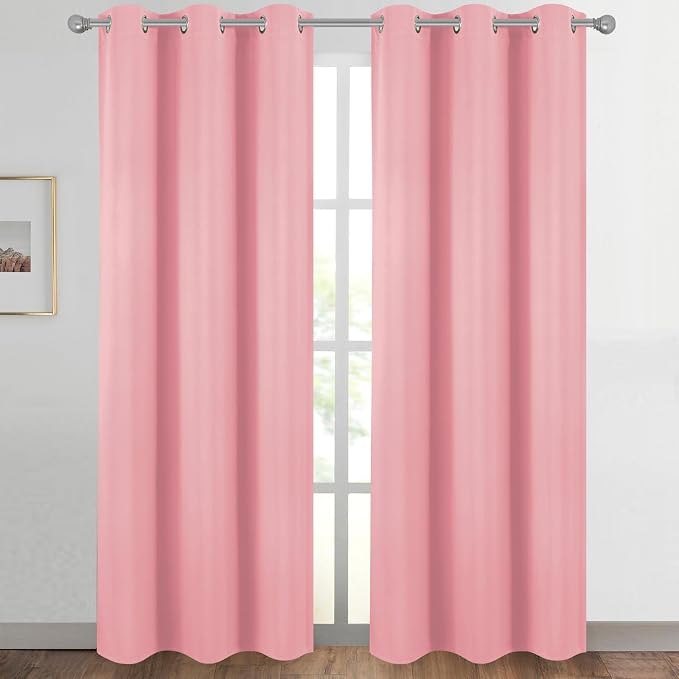 Diraysid Pink Blackout Curtains - Image 2