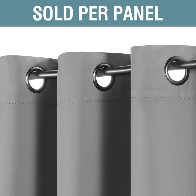H.VERSAILTEX Blackout Room Darkening Thermal Insulated Grommet Window Curtains - Image 2