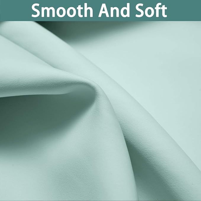 Yakamok Aqua 100% Blackout Curtains 84 Inches Long - Image 7