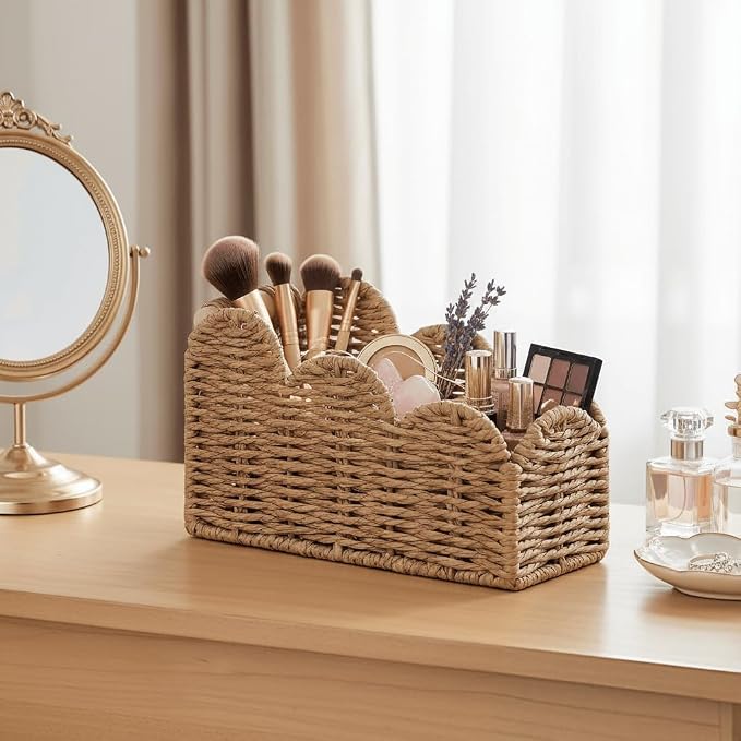 CubesLand Bedside Table Desk Organizer Caddy, Remote Pen&Pencil Holder Cup | - Image 6