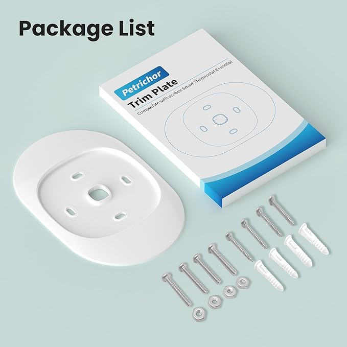 Tim Kit for Smart Thermostat Essential 2025, Wall Plate Cover Accessory for Thermostat, Easy to Install Cover Imperfections for Your Wall（2 Pack）