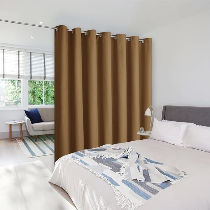 NICETOWN Wall Dividers for Rooms, Room Divider Curtain Screen Partitions by NICETOWN