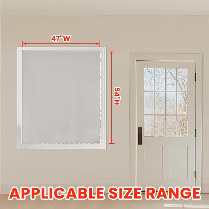 AJAZZ 100% Blackout Stick Curtain Portable Black Out Curtains Adhesive Curtains - Image 5