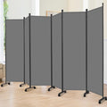 Room Divider 6FT 6 Panel Folding Room Partition by JVVMNJLK